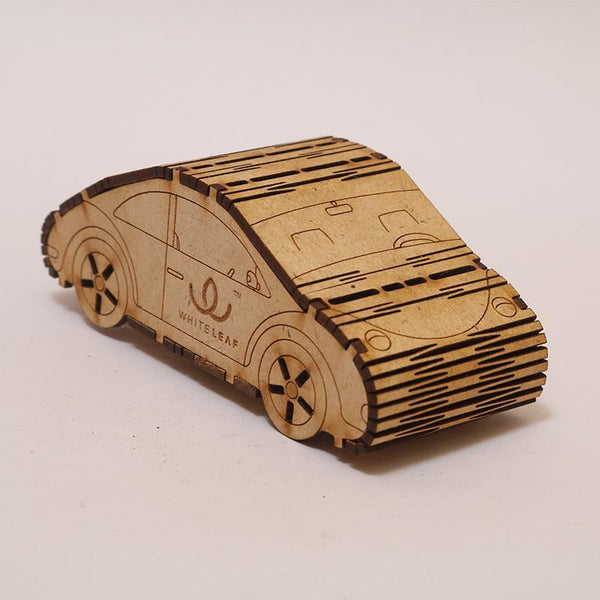 Natural Odour Absorbent for Cars - Made from Activated Carbon (CarShaped)- Beige