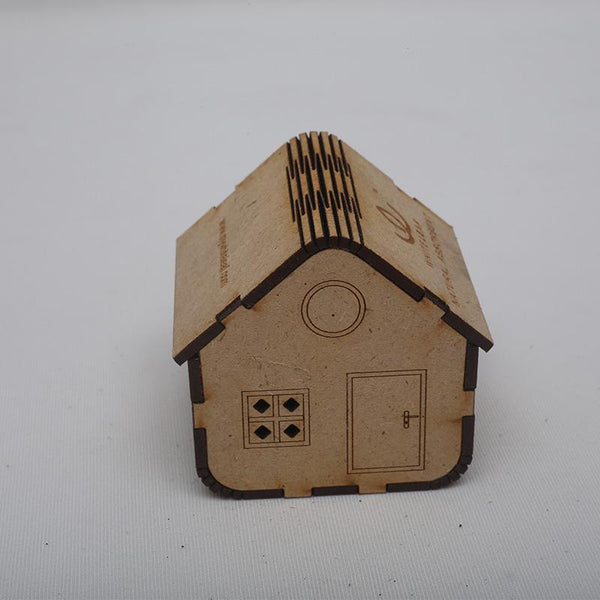 Natural Odour Absorbent for Cars - Made from Activated Carbon (HouseShaped)- Beige