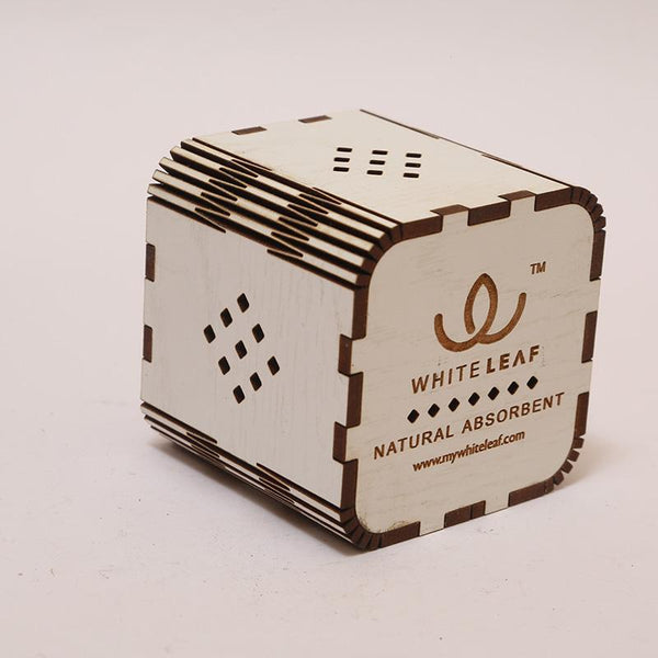 Natural Odour Absorbent for Cars - Made from Activated Carbon (Dice Shaped)- White