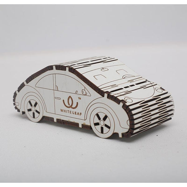 Natural Odour Absorbent for Cars - Made from Activated Carbon (Car Shaped)- White