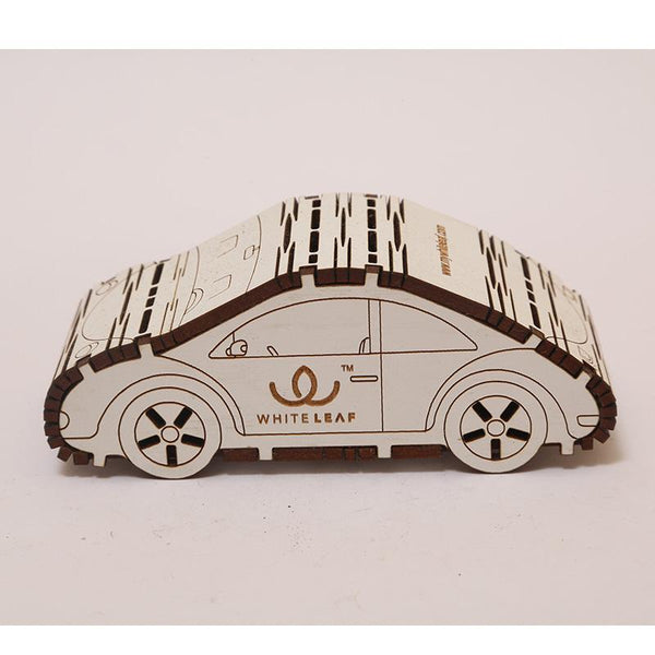 Natural Odour Absorbent for Cars - Made from Activated Carbon (Car Shaped)- White