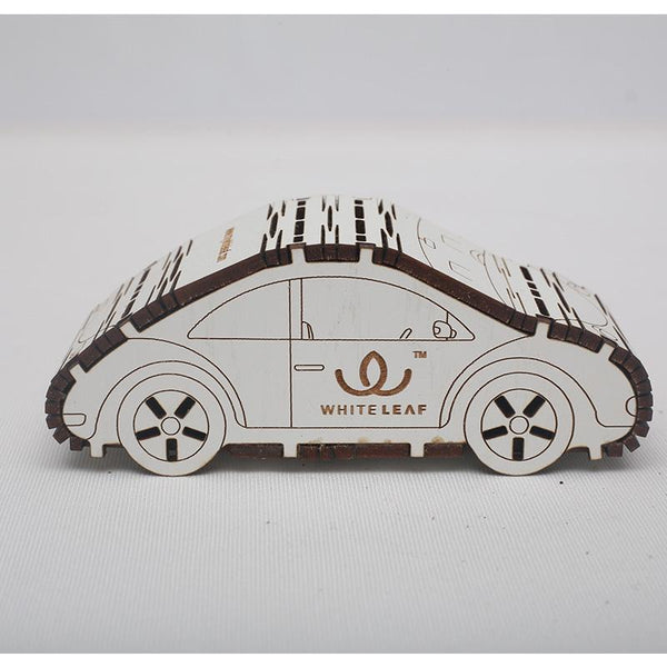Natural Odour Absorbent for Cars - Made from Activated Carbon (Car Shaped)- White