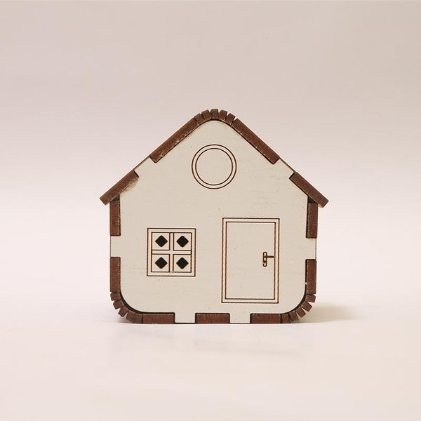 Natural Odour Absorbent for Cars - Made from Activated Carbon (HouseShaped)- White