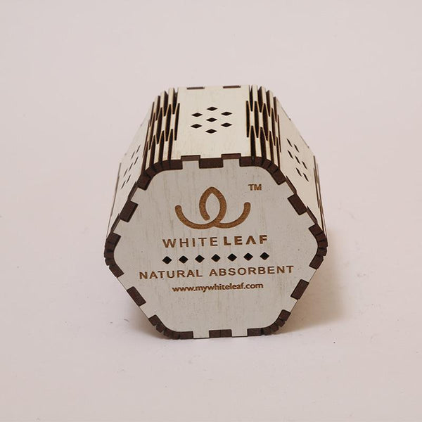Natural Odour Absorbent for Cars - Made from Activated Carbon (Hexagon Shaped)- White