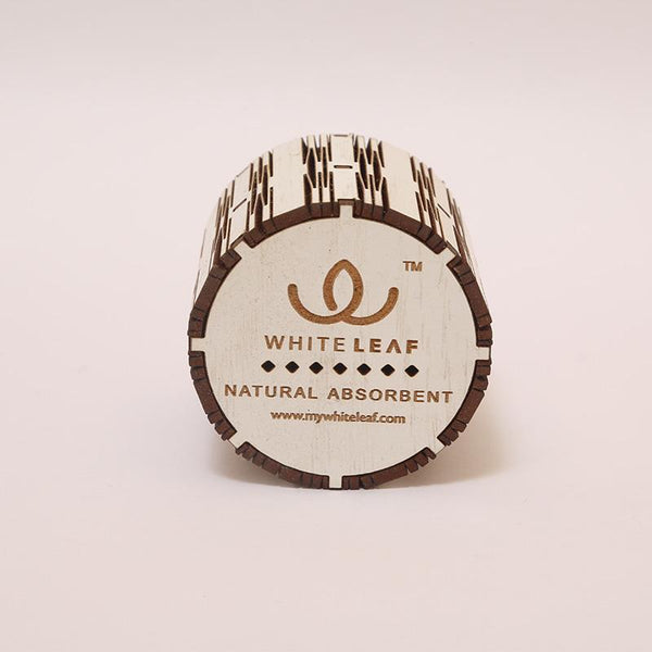Natural Odour Absorbent for Cars - Made from Activated Carbon (Cylinder Shaped)- White