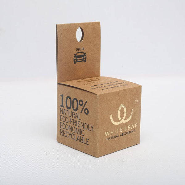 Natural Odour Absorbent for Cars - Made from Activated Carbon (Cube Shaped)- White