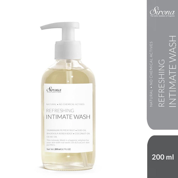 Sirona Natural pH-Balanced Intimate Wash with 5 Herbs for Men and Women - 200ml
