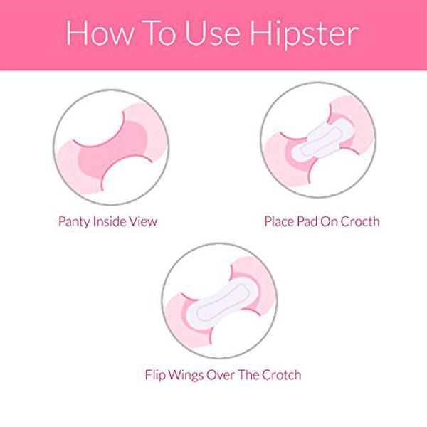 Women's Hipster Period Panty for Medium Flow (Navy Blue)