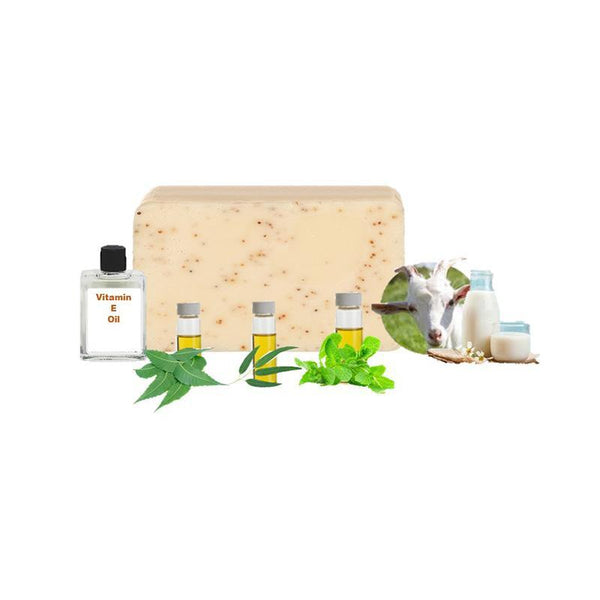 Neem, Mint and Eucalyptus Soap with Goat Milk and Essential Oils, 125g
