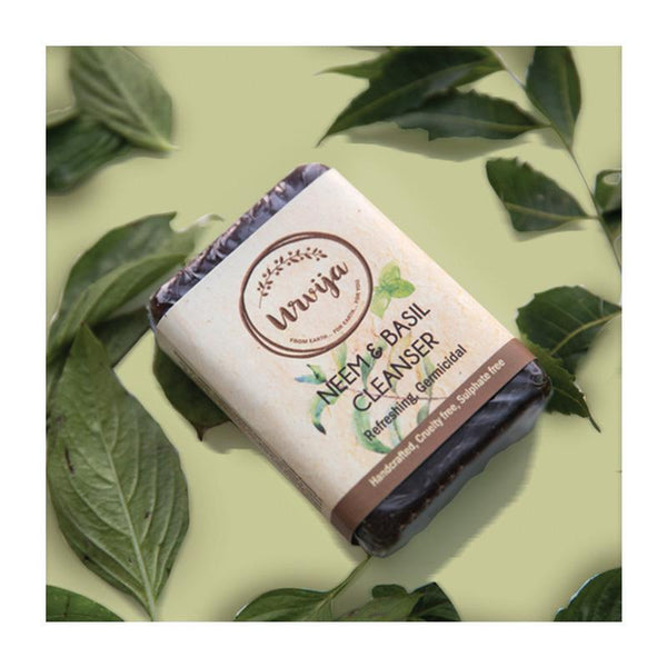 Natural Neem and Basil Facial Cleanser,  90g (Pack of 2)