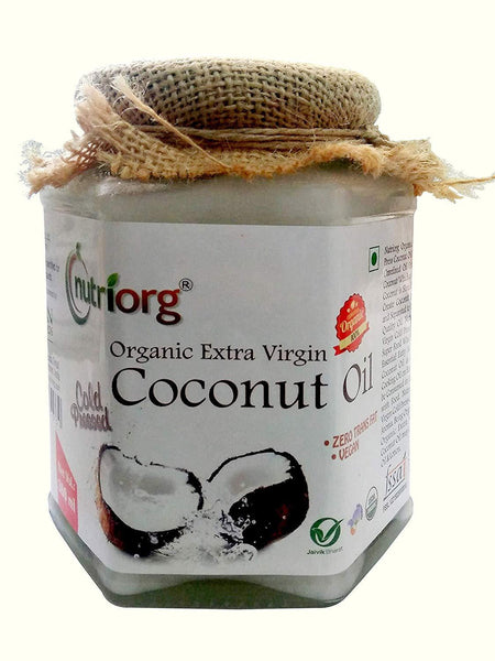 Nutriorg Certified organic Extra virgin Coconut Oil 360ml.
