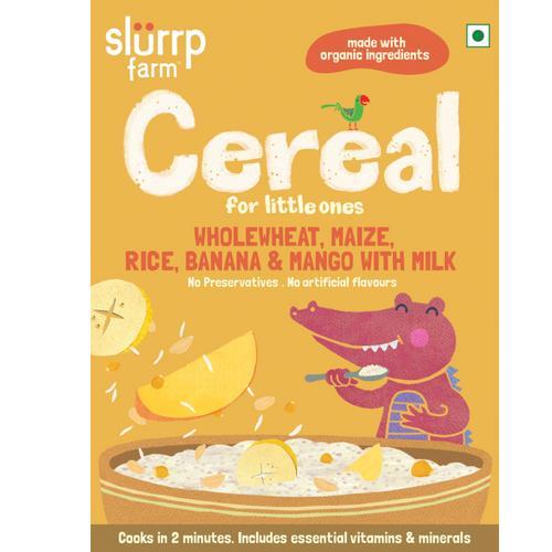 Nutritious Ready-to-Eat Baby Cereal with Wholewheat, Maize, Rice, Banana, Mango and Milk, 200g