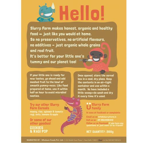 Nutritious Ready-to-Eat Baby Cereal with Wholewheat, Maize, Rice, Banana, Mango and Milk, 200g