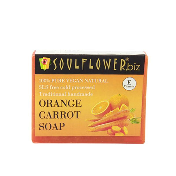 Soulflower Handmade Soap, Orange and Carrot, 150g