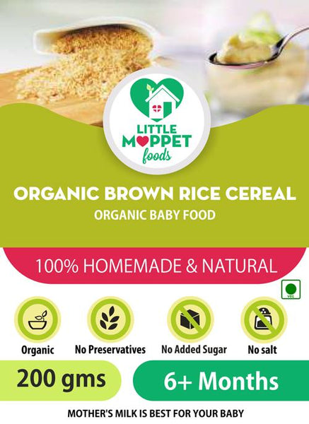 Organic Brown Rice Cereal, 200g