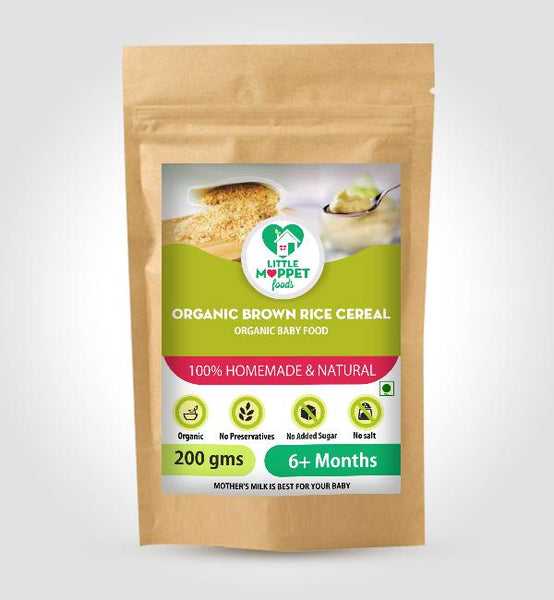 Organic Brown Rice Cereal, 200g