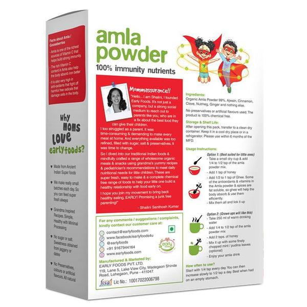 Organic Amla Powder - Immunity Mix for Kids, 100g