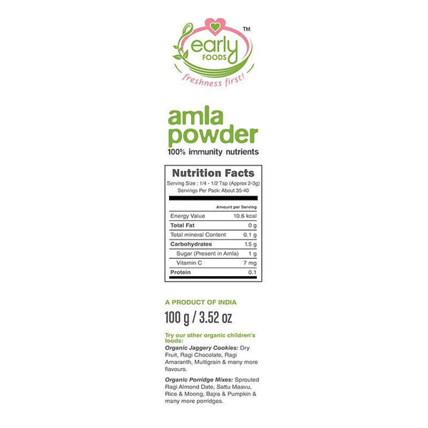 Organic Amla Powder - Immunity Mix for Kids, 100g