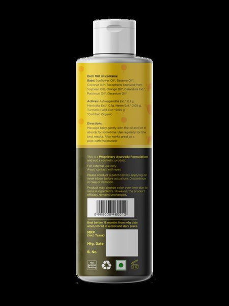 Organic Baby Massage Oil, 100ml