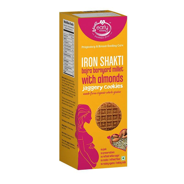 Bajra & Barnyard Millet Cookies with Almonds  (Prenatal) - 150g