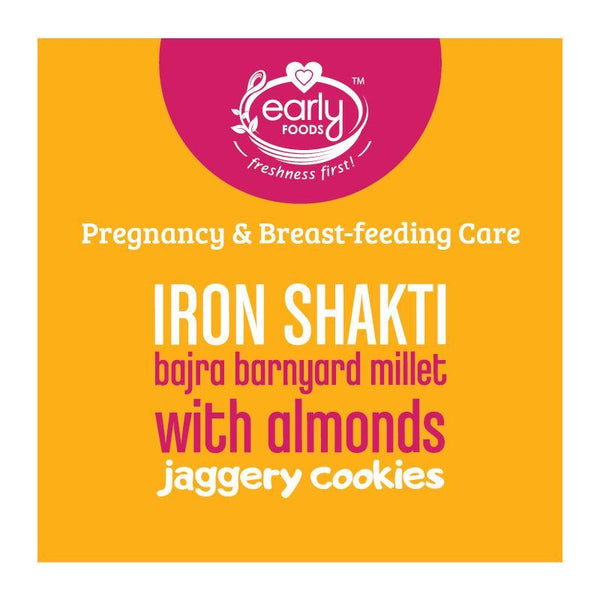 Bajra & Barnyard Millet Cookies with Almonds  (Prenatal) - 150g