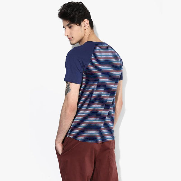 Organic Cotton Baseball Stripe Men's T-shirt