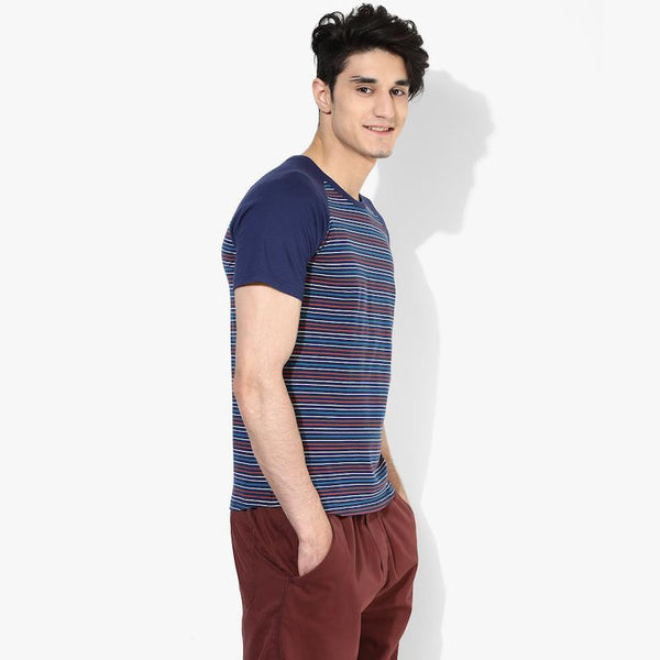 Organic Cotton Baseball Stripe Men's T-shirt
