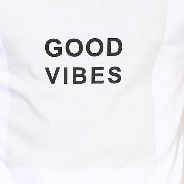 Organic Cotton Men's Good Vibes Print T-Shirt