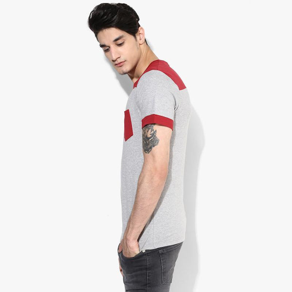 Organic Cotton Men's Maroon Pocket T-Shirt