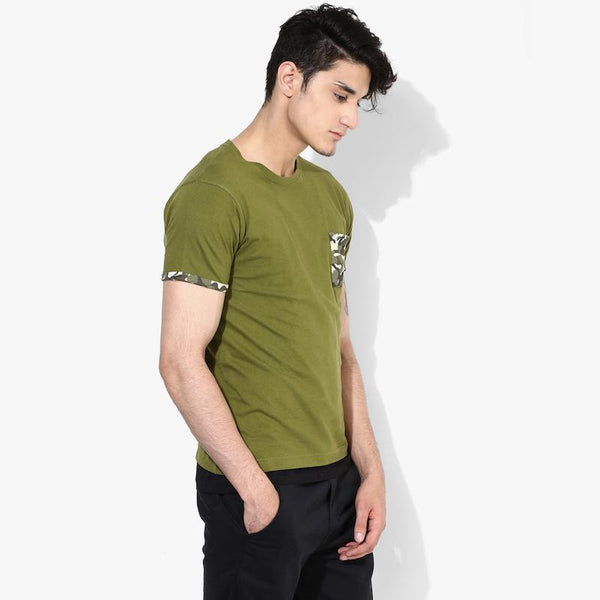 Organic Cotton Men's Military Pocket T-Shirt
