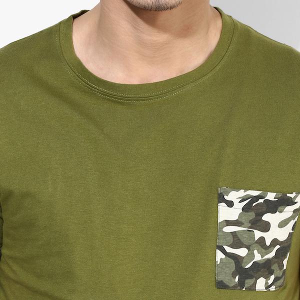 Organic Cotton Men's Military Pocket T-Shirt