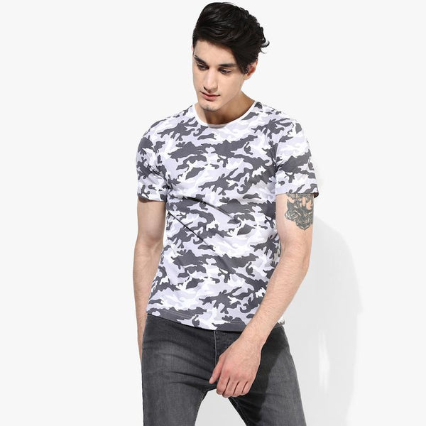 Organic Cotton Men's Military Print T-Shirt