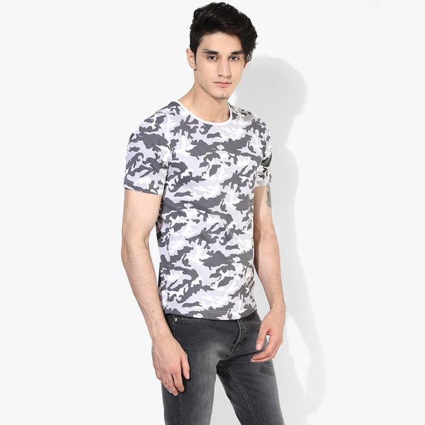 Organic Cotton Men's Military Print T-Shirt