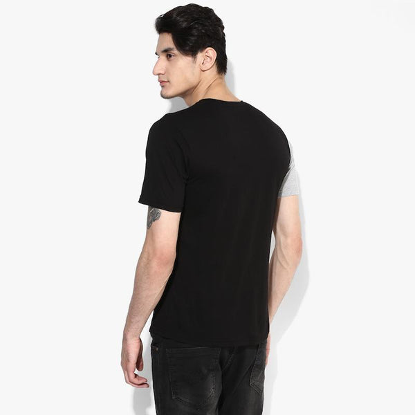 Organic Cotton Men's Monochrome Split T-Shirt