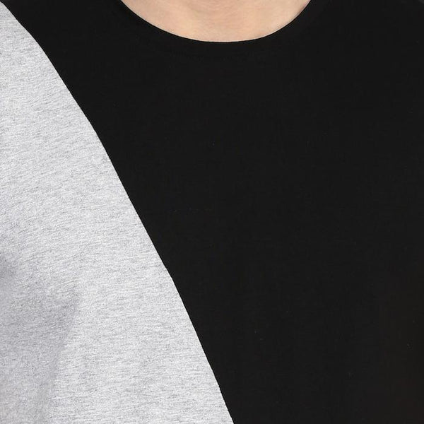 Organic Cotton Men's Monochrome Split T-Shirt