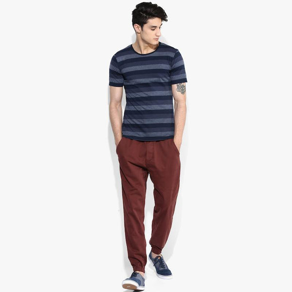 Organic Cotton Men's Navy Stripe T-Shirt