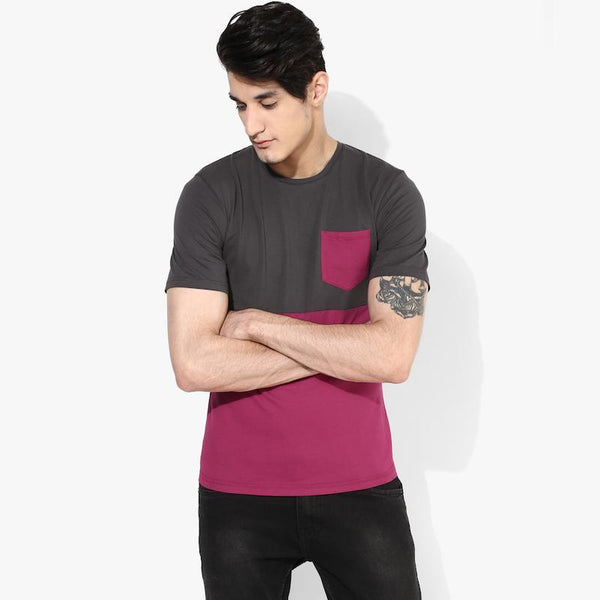 Organic Cotton Men's Pink Pocket T-Shirt