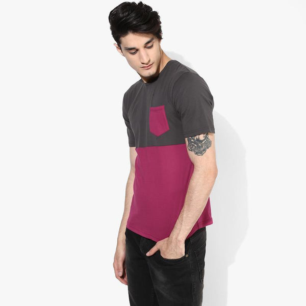 Organic Cotton Men's Pink Pocket T-Shirt