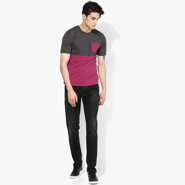 Organic Cotton Men's Pink Pocket T-Shirt