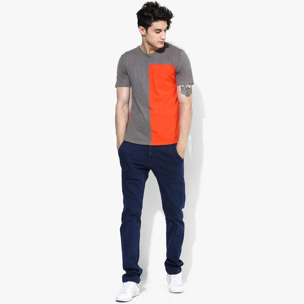 Organic Cotton Men's Premium Cut and Sew T-Shirt - Grey
