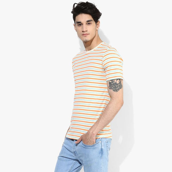 Organic Cotton Men's Summer Stripe T-Shirt