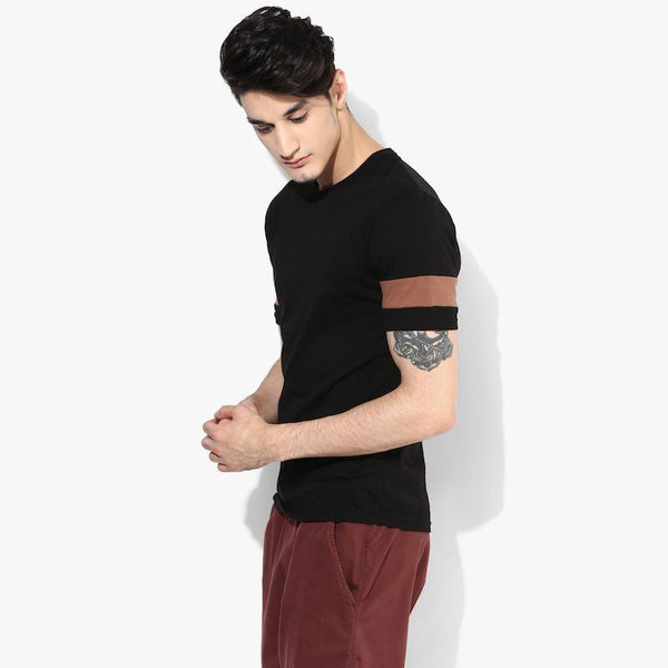 Organic Cotton Men's T-Shirt With Contrast Sleeves