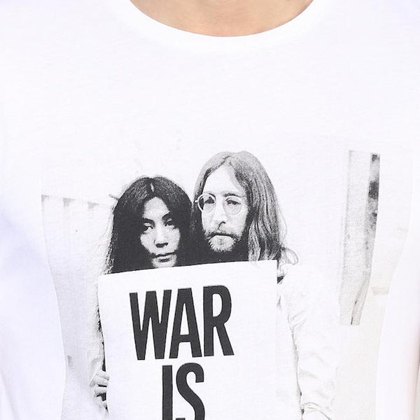 Organic Cotton Men's T-Shirt With Graphic Print - White