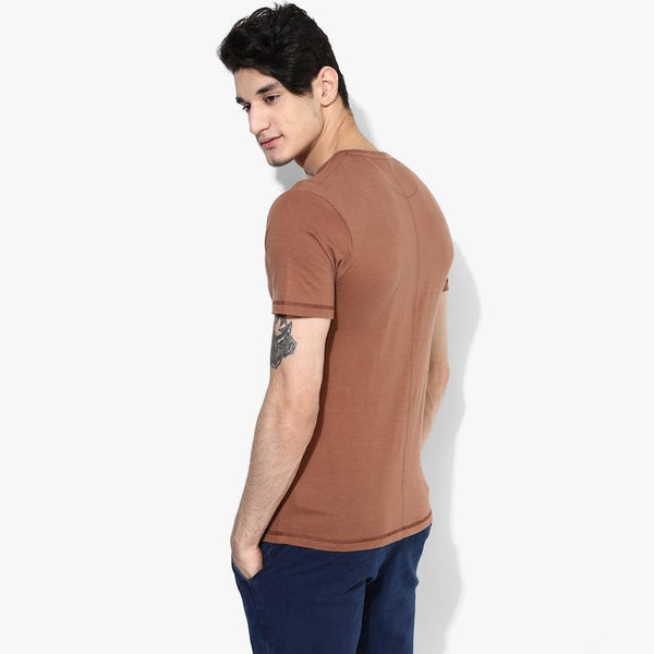 Organic Cotton Men's T-Shirt With Pocket - Copper