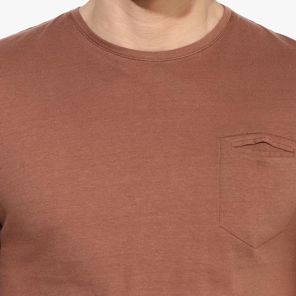 Organic Cotton Men's T-Shirt With Pocket - Copper
