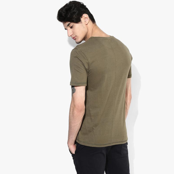 Organic Cotton Men's T-Shirt With Pocket - Olive