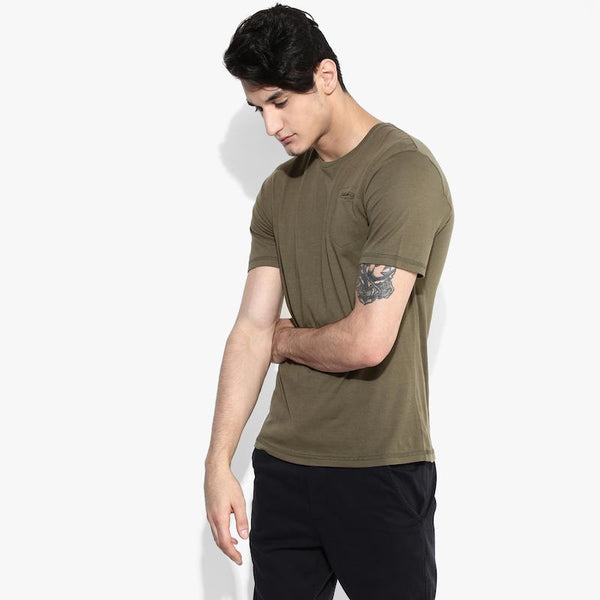 Organic Cotton Men's T-Shirt With Pocket - Olive