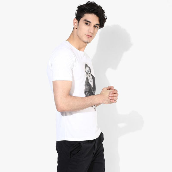 Organic Cotton Men's T-Shirt With Woody Allen Print