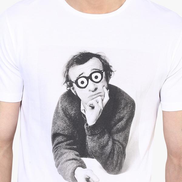 Organic Cotton Men's T-Shirt With Woody Allen Print