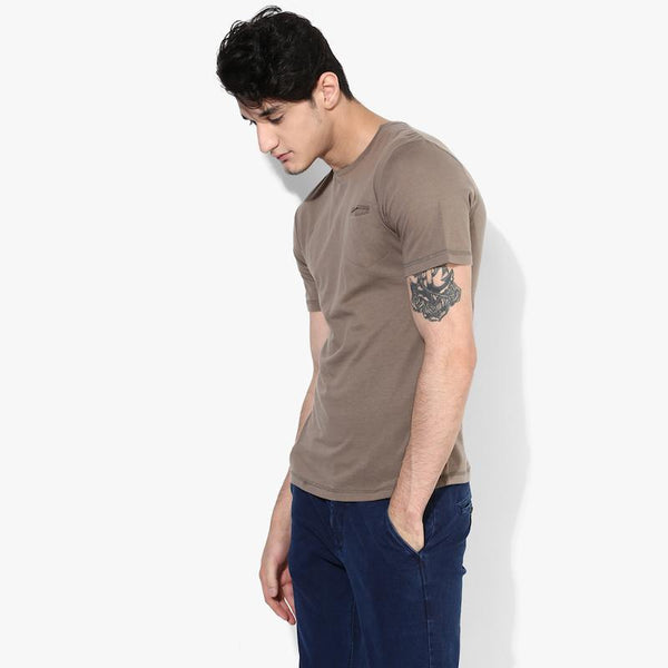 Organic Cotton Men's T-Shirt with Pocket - Stone